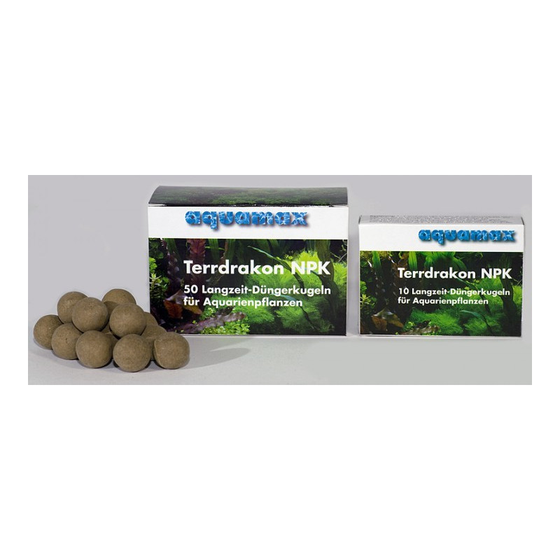 AQUAMAX - Terrdrakon NPK Palline fertilizzanti a lungo rilascio con argilla e oligoelementi per tutte le piante d'acquario